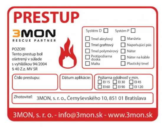 fireproof - požiarne prestupy