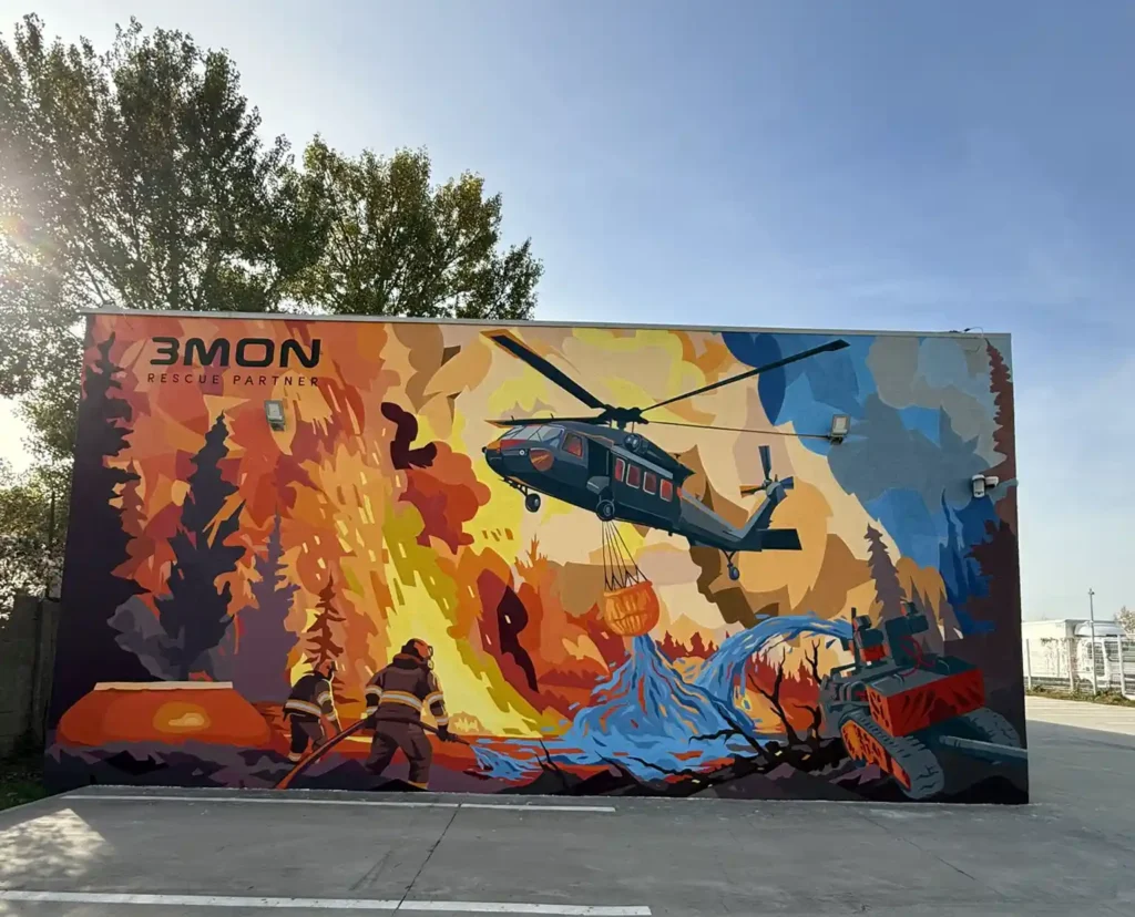 3MON stena s grafikou